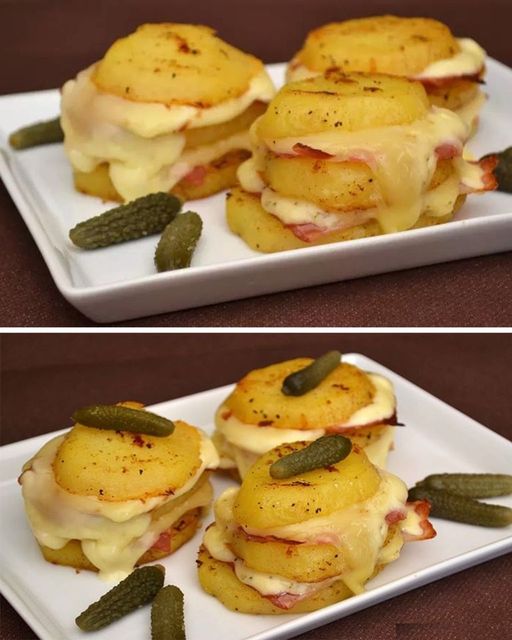 PIECZONE ZIEMNIAKI Z SEREM RACLETTE I WĘDZONYM BOCZKIEM