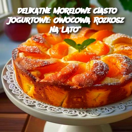 Delikatne Morelowe Ciasto Jogurtowe: Owocowa Rozkosz na Lato”Delikatne Morelowe Ciasto Jogurtowe: Owocowa Rozkosz na Lato”