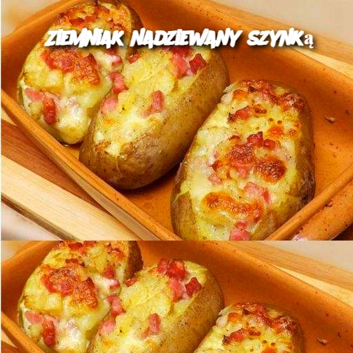 Ziemniak nadziewany szynką