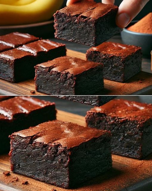 Czekoladowe brownie z 3 składników (bez mąki, bez cukru, bez oleju)