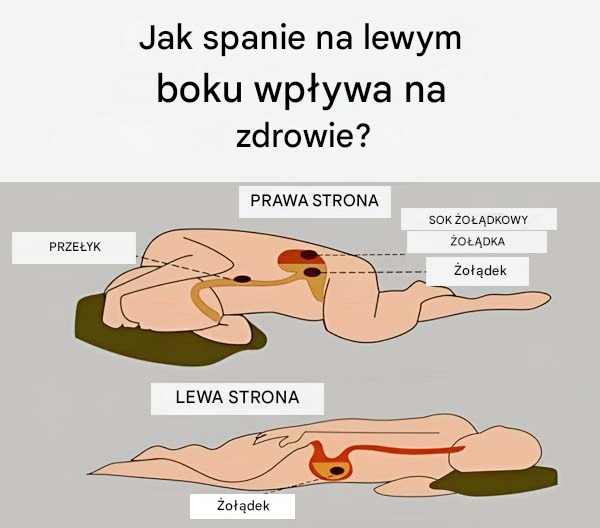 Spanie na lewym boku może przynieść niesamowite korzyści zdrowotne