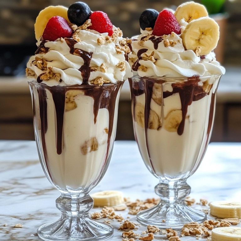 Koktajle mleczne Banana Split