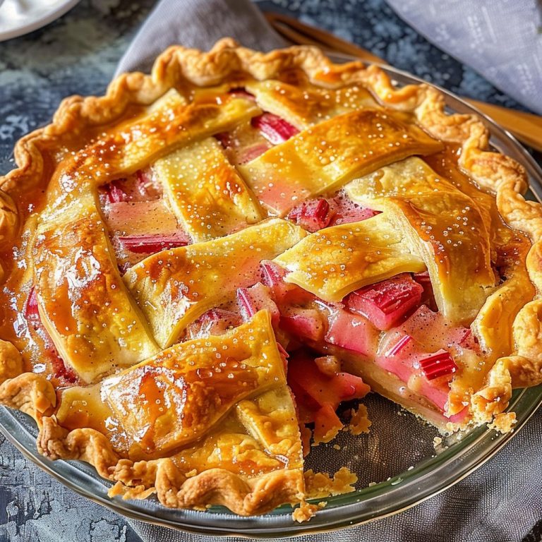 Rhubarb Custard Pie