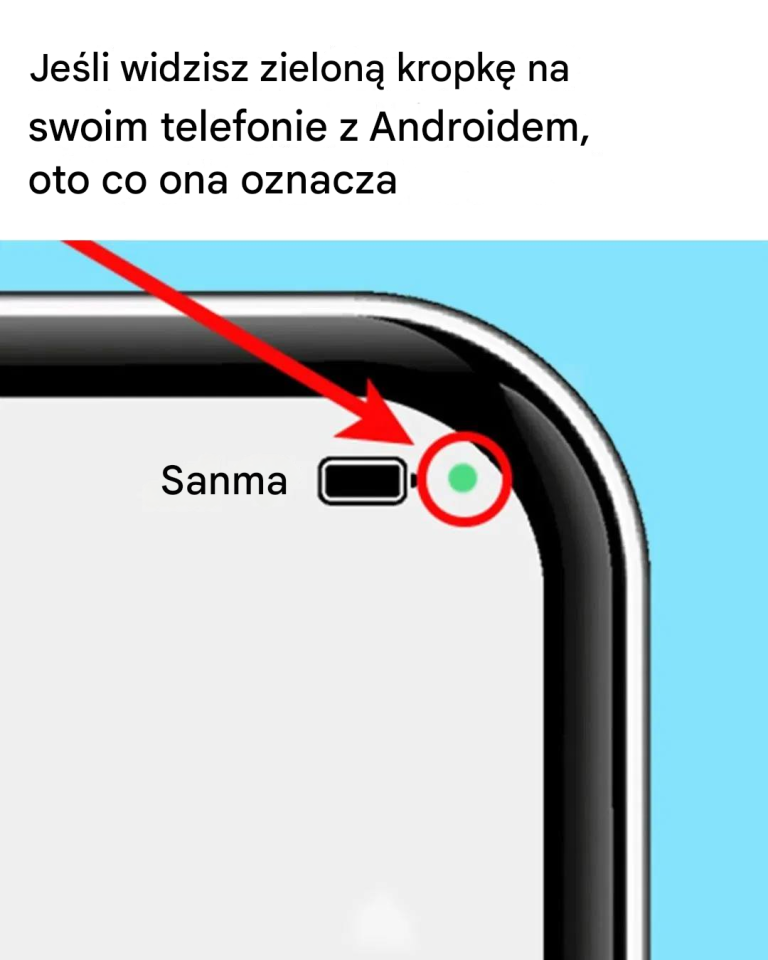 Widzisz zieloną kropkę na swoim telefonie? Oto co ona oznacza