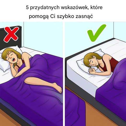5 skutecznych wskazówek, jak szybko zasnąć